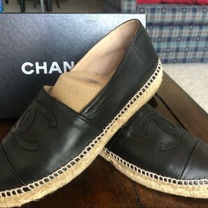 Chanel lambskin espadrille